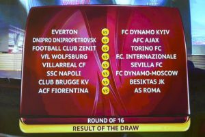 Draw of the round of 16 of the UEFA Europa League